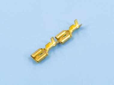 250卡扣插簧（底部），黃銅，直帶，原色（B04-01）