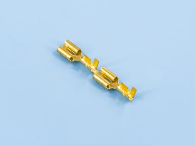 250卡扣插簧（底部），黃銅，直帶，原色（B04-01）