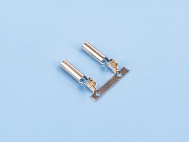 2.75D形母端，黃銅，鍍鎳，橫帶（DM01-01）