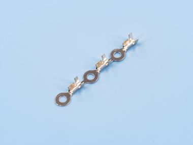 7.0-3.2雙腳圓形端子，黃銅，鍍鎳，直帶（R01-12）